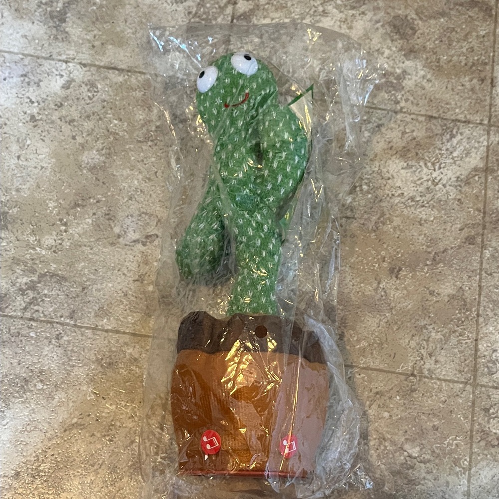 Cactus Dancing Plush in Brown Pot